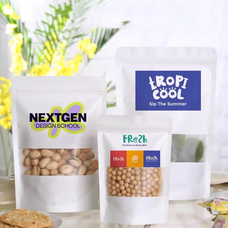 50 szt. Personalizowane białe, – Food Snacks For School recenzja i cena