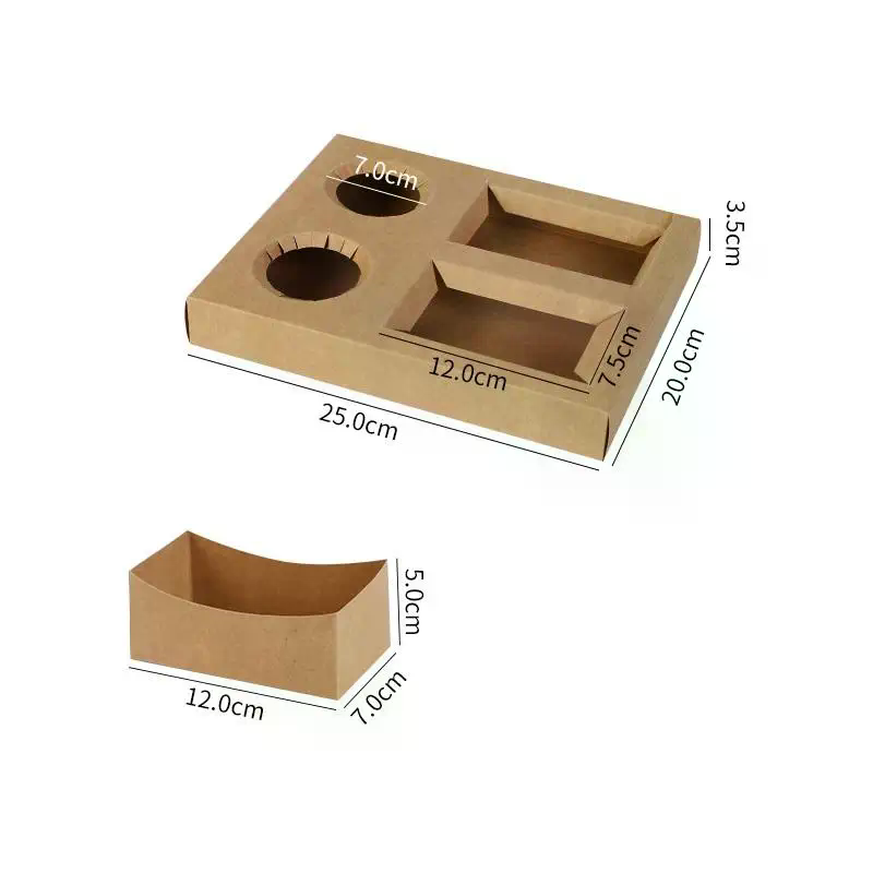 10 szt. Papierowe pudełka kraf – Food Packed Snacks recenzja i cena