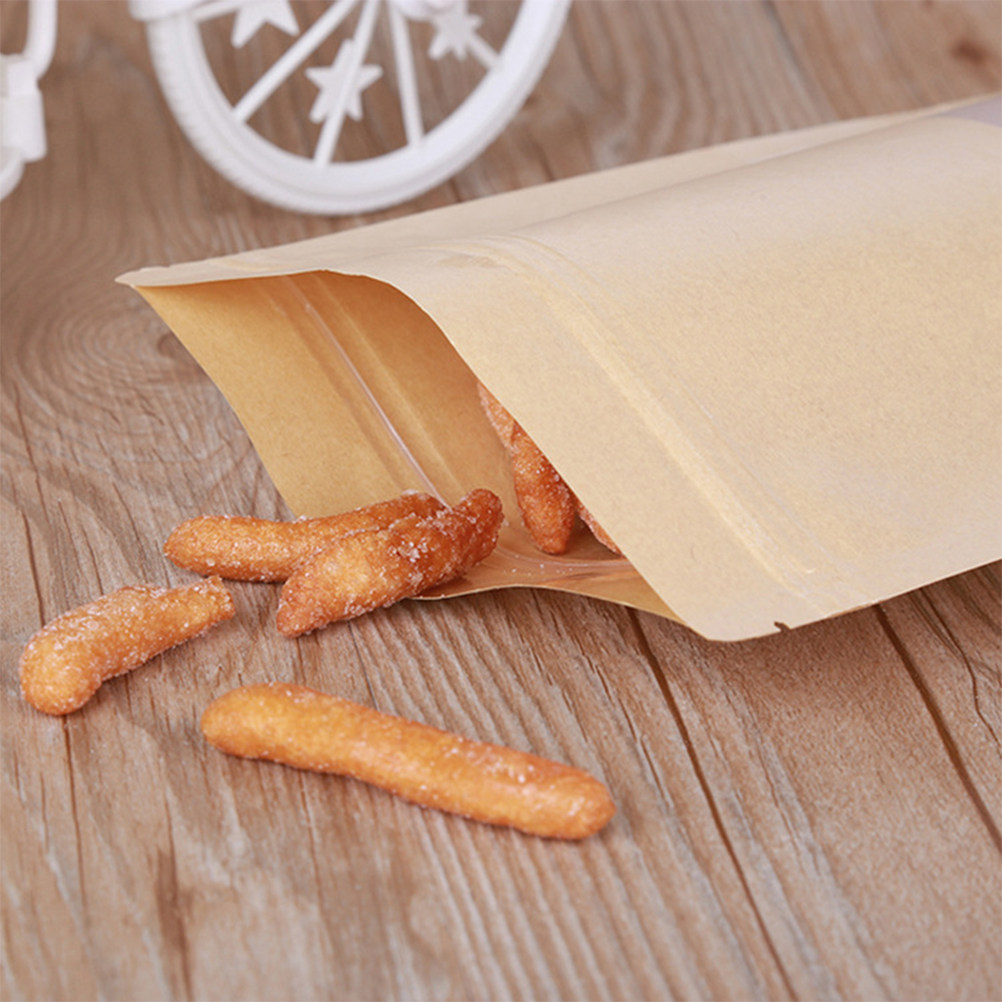 50 szt. torebek z papieru kraf – Food Snacks Packaging recenzja i cena