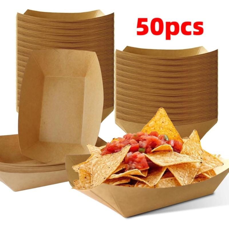 Tacki Kraft Boat, jednorazowe  – Food Packed Snacks recenzja i cena