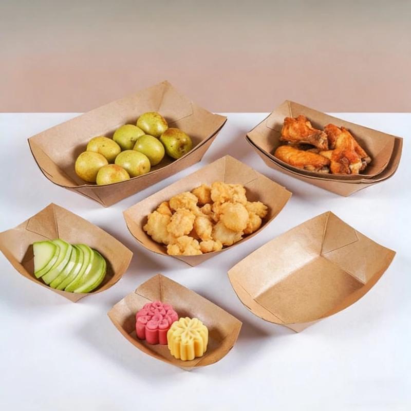 Tacki Kraft Boat, jednorazowe  – Food Packed Snacks recenzja i cena
