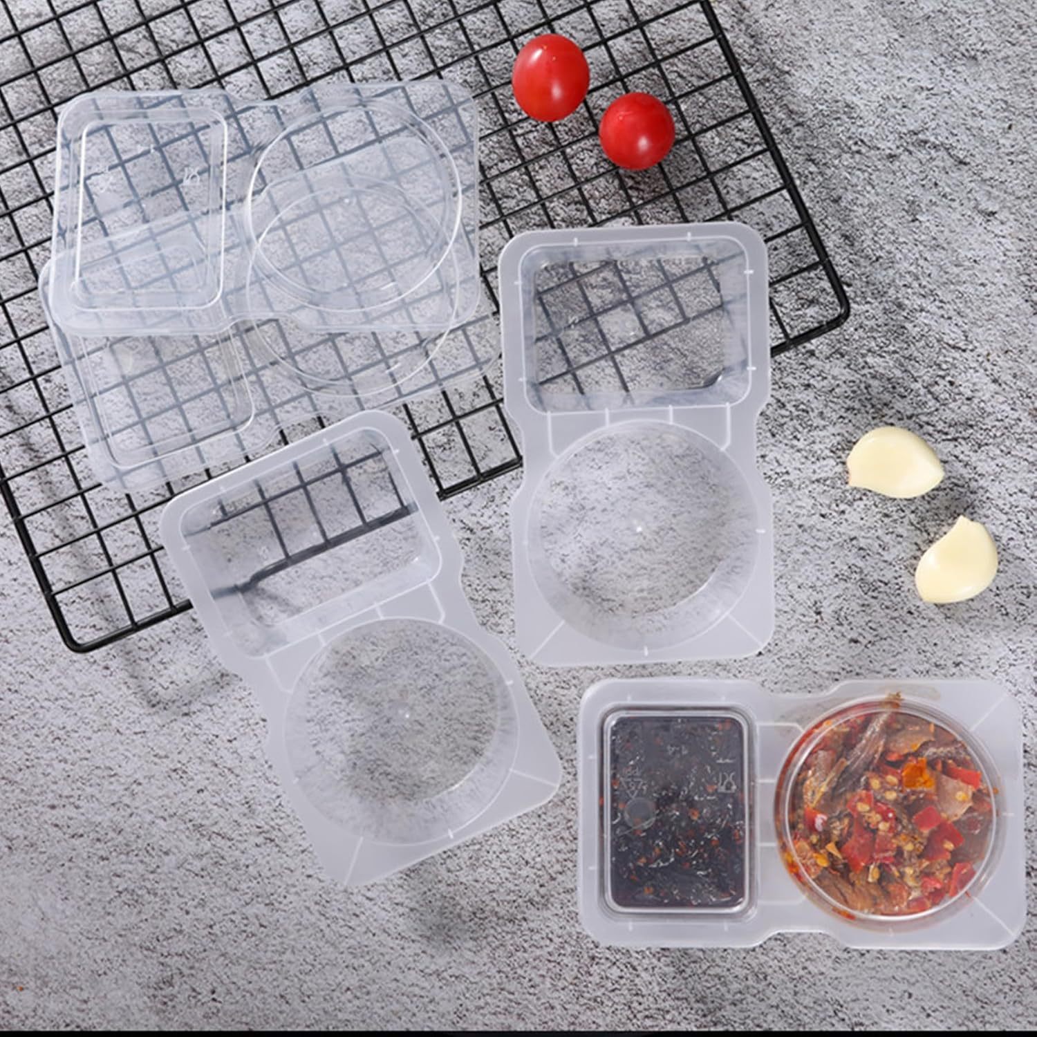 Dwukomorowe, jednorazowe, prze – Food Packed Snacks recenzja i cena