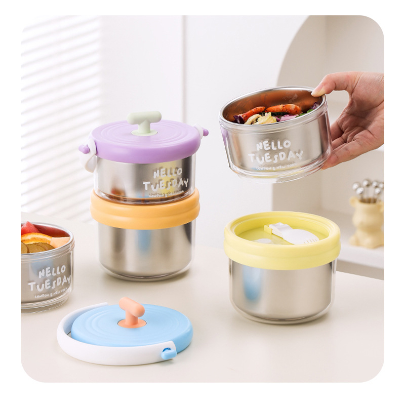 Dwuwarstwowy pojemnik na lunch – Food Snacks For School recenzja i cena