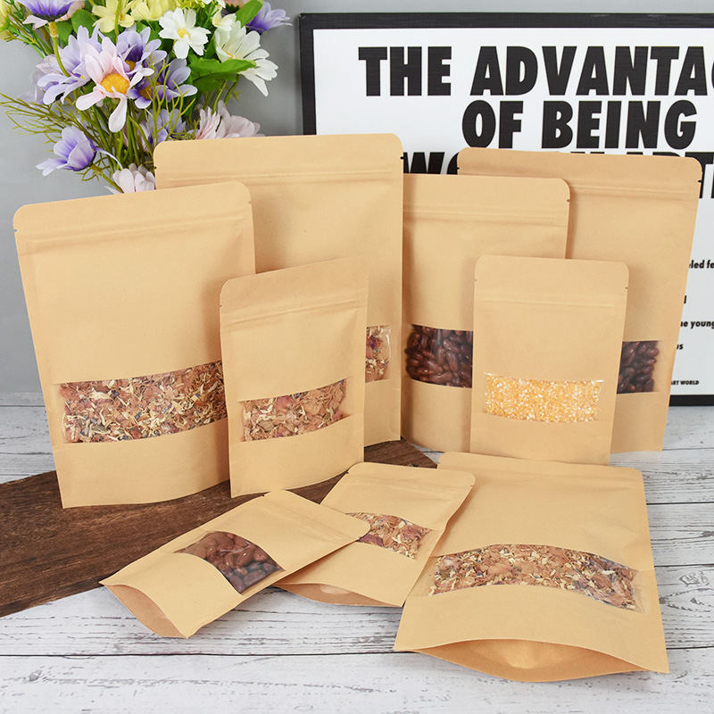20/50szt Kraft Paper Zip Lock  – Food Snacks For School recenzja i cena