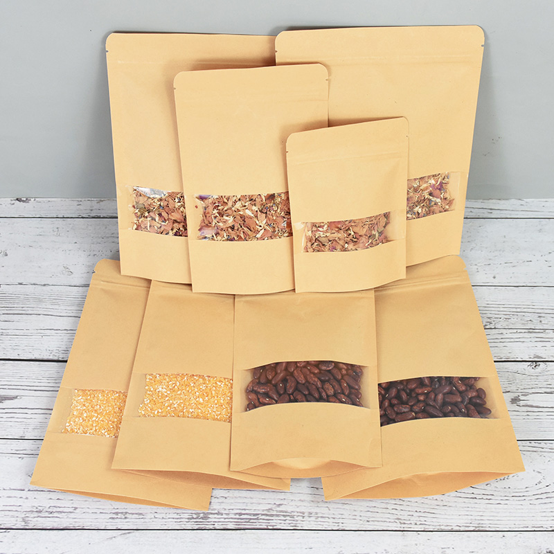20/50szt Kraft Paper Zip Lock  – Food Snacks For School recenzja i cena