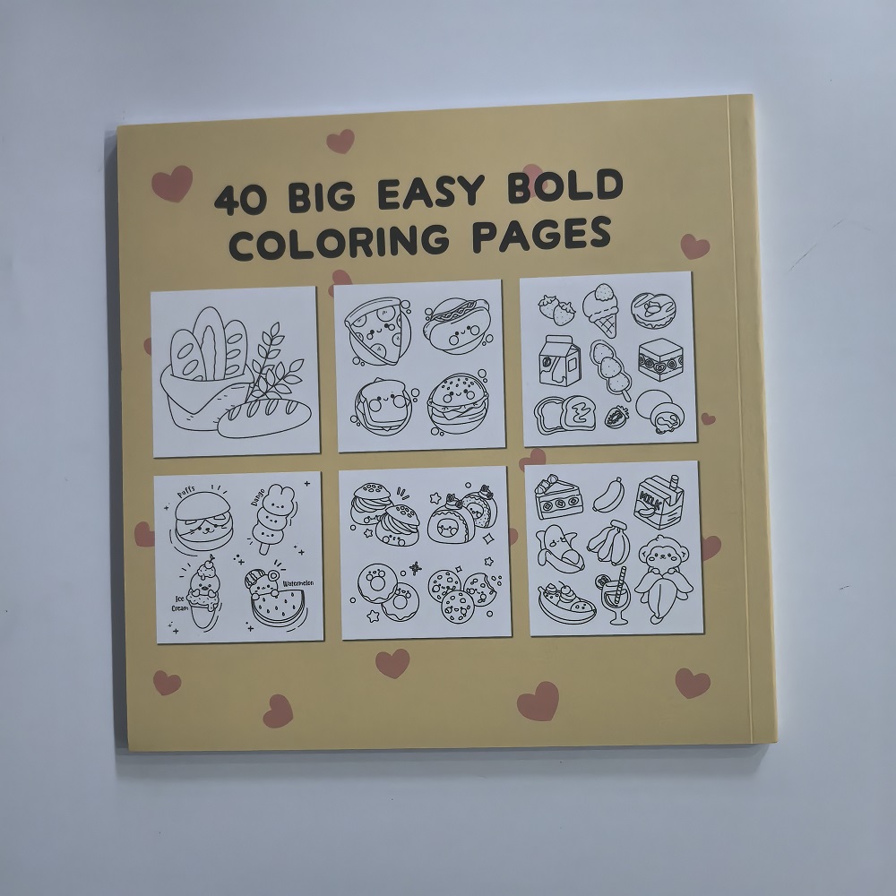 Książka do kolorowania dla dor – Food And Snacks Coloring Book Bold And Easy recenzja i cena