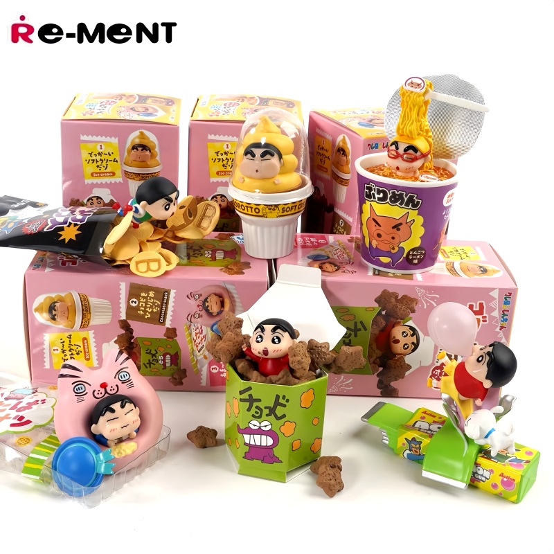 Figurki Re-ment Crayon Shin-ch – Food Snacks Packaging recenzja i cena