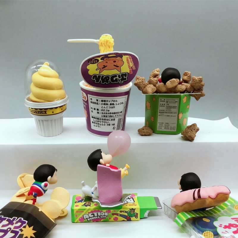 Figurki Re-ment Crayon Shin-ch – Food Snacks Packaging recenzja i cena