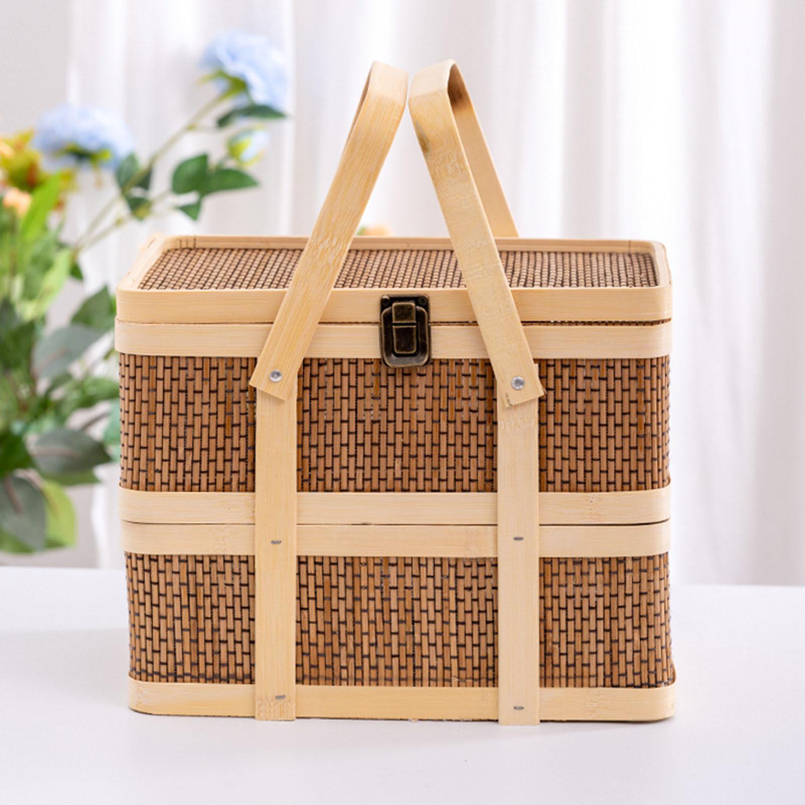 Tkany kosz piknikowy, kosz na  – Food Snacks Hamper recenzja i cena