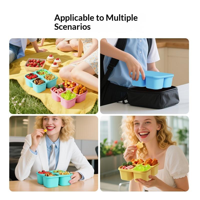 Pojemnik na przekąski z siliko – Food Snacks For School recenzja i cena