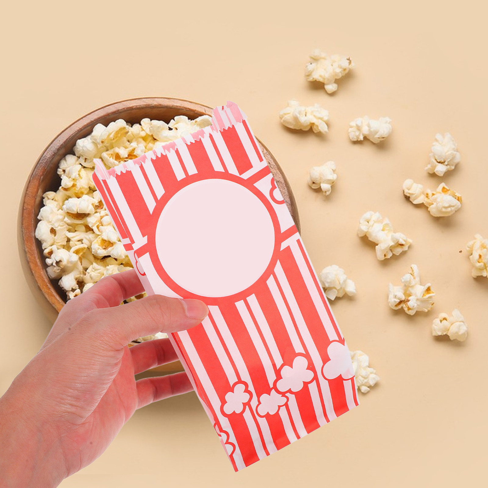 30 szt. Torebek na popcorn odp – Food Snacks Packaging recenzja i cena