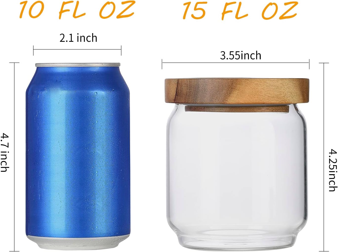 4 sztuki przezroczystych szkla – Food Packed Snacks recenzja i cena